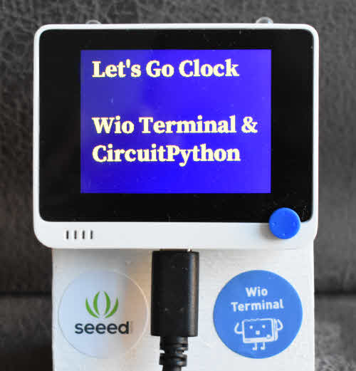 letsgo clock Wio Terminal CircuitPython